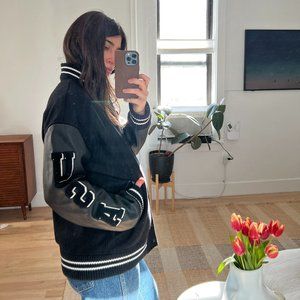 GANT Lux Et Libertas Oversized Embroidered USA Varsity Jacket